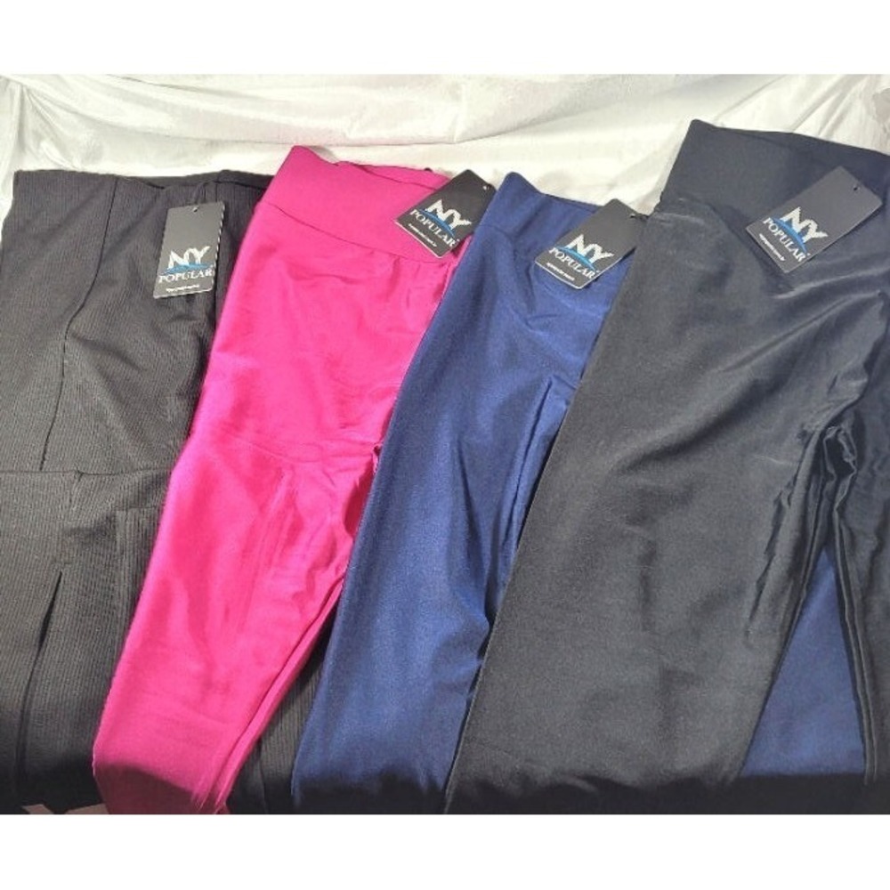 LOT: 4 Pairs NY Popular Mixed Styles‎ Luxury Turkish Leggings - Sz 3XL